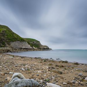 Превью обои берег, скалы, море, пейзаж