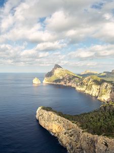 Превью обои берег, скалы, море, природа, пейзаж