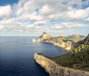 Превью обои берег, скалы, море, природа, пейзаж