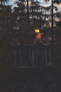 Превью обои беседка, деревья, лес