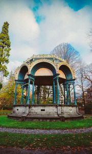 Превью обои беседка, парк, осень