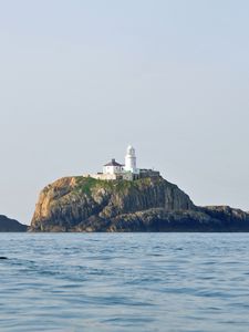 Превью обои бишоп-рок, bishop rock, самый маленький остров, архипелаг, силли, корнуолл