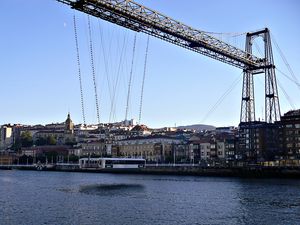 Превью обои бискайский мост, puente de vizcaya, испания