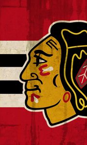 Превью обои blackhawks, chicago blackhawks, логотип