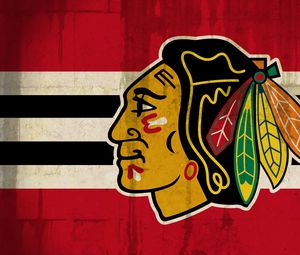 Превью обои blackhawks, chicago blackhawks, логотип