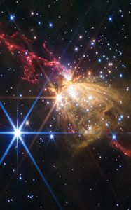 Превью обои блеск, сияние, туманность, млечный путь, звезды, космос, темный