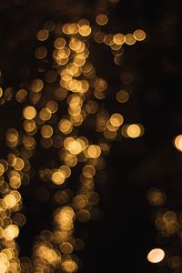 Превью обои блики, боке, круги, золотистый