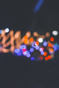 Превью обои блики, боке, птицы, силуэты, круги