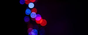 Превью обои блики, боке, разноцветный, огни, размытость