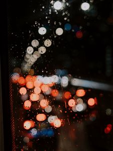 Превью обои блики, круги, стекло, капли