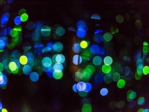 Превью обои блики, круги, свет