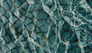 Превью обои блики, плитка, вода, поверхность