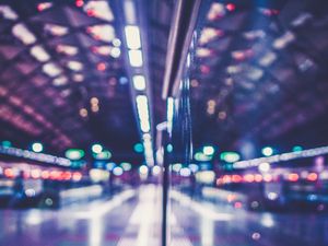 Превью обои блики, размытость, точки
