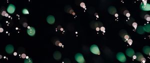 Превью обои блики, зеленый, круги