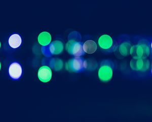 Превью обои блики, зеленый, синий
