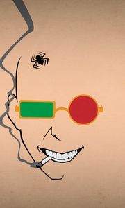 Превью обои blo0p, минимализм, transmetropolitan, spider jerusalem