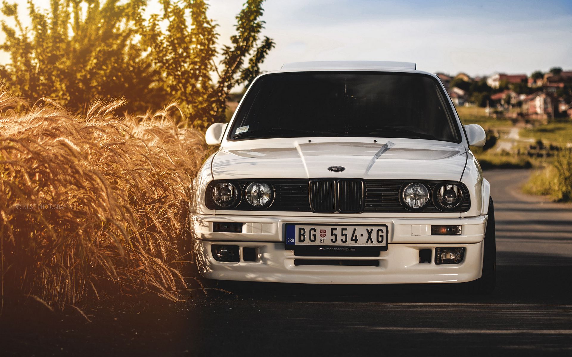 Скачать 1920x1200 bmw, 325i, e30, белый, авто обои, картинки 16:10