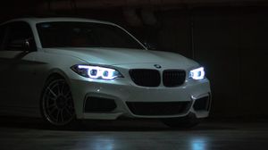 Превью обои bmw 3 series m, bmw, автомобиль, спорткар, фары