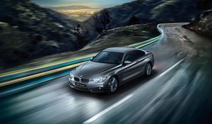 Превью обои bmw, 4 series, f32, движение, дорога