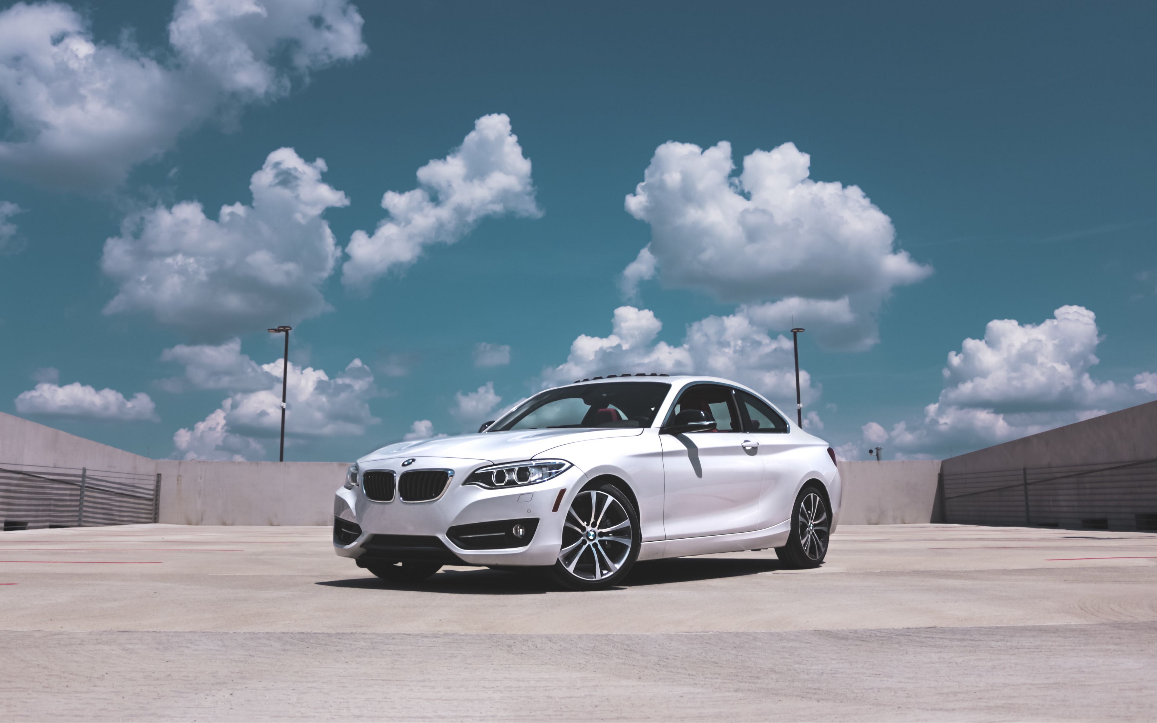 BMW 5 Series White Fon