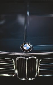 Превью обои bmw, автомобиль, бампер, макро