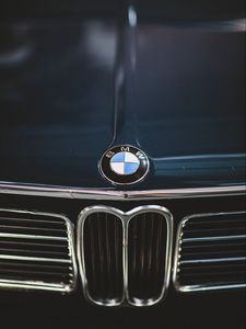 Превью обои bmw, автомобиль, бампер, макро