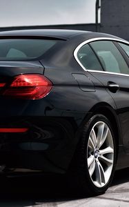 Превью обои bmw, автомобиль, фара, колесо, вид сбоку