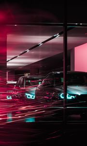 Превью обои bmw, автомобили, длительное воздействие, свет, линии