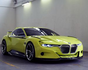 Превью обои bmw, csl, hommage, вид сбоку