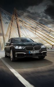 Превью обои bmw, движение, мост, роскошный