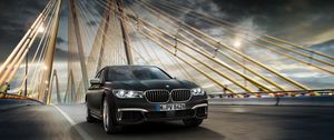 Превью обои bmw, движение, мост, роскошный