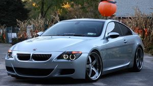 Превью обои bmw e63, bmw, авто, серый, бмв