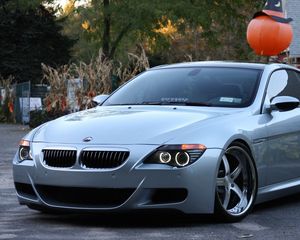 Превью обои bmw e63, bmw, авто, серый, бмв