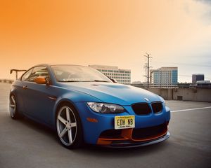 Превью обои bmw, e92, m3, синий