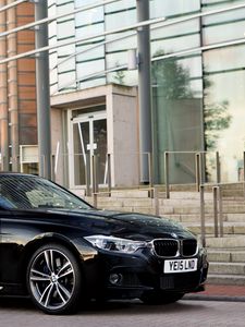 Превью обои bmw, f30, вид сбоку