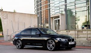 Превью обои bmw, f30, вид сбоку