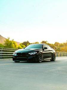 Превью обои bmw f82 m4 coupe, bmw, автомобиль, спорткар, фары