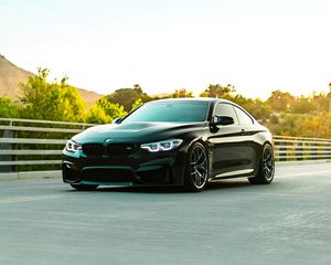 Превью обои bmw f82 m4 coupe, bmw, автомобиль, спорткар, фары