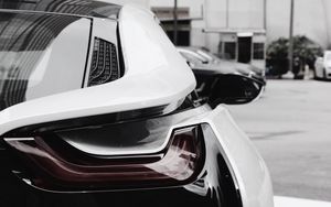 Превью обои bmw i8, bmw, фара, вид сзади, автомобиль