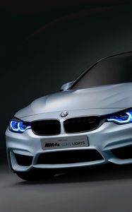 Превью обои bmw, iconic lights, f82, вид спереди