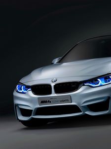 Превью обои bmw, iconic lights, f82, вид спереди