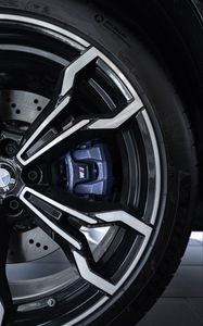 Превью обои bmw, колесо, шина, диск, машина