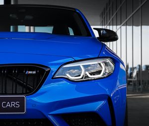 Превью обои bmw m2, bmw, автомобиль, синий