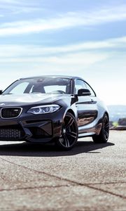 Превью обои bmw m2, bmw, автомобиль, черный