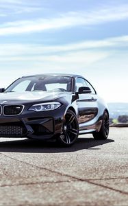 Превью обои bmw m2, bmw, автомобиль, черный