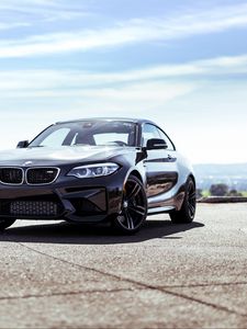 Превью обои bmw m2, bmw, автомобиль, черный