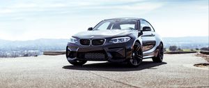 Превью обои bmw m2, bmw, автомобиль, черный