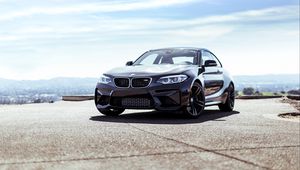 Превью обои bmw m2, bmw, автомобиль, черный