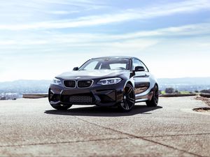 Превью обои bmw m2, bmw, автомобиль, черный