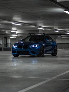 Превью обои bmw m2, bmw, машина, синий, купе